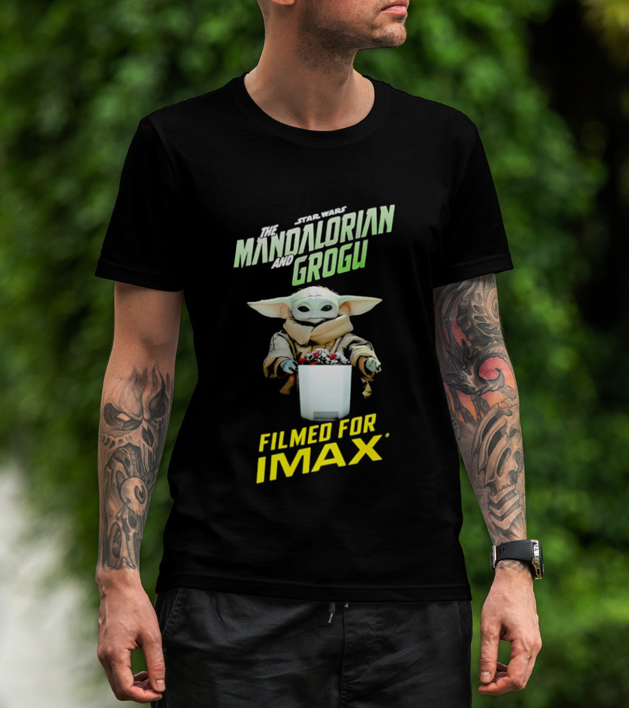 The Mandalorian And Grogu Filmed For IMAX Bucket Scene T-Shirt