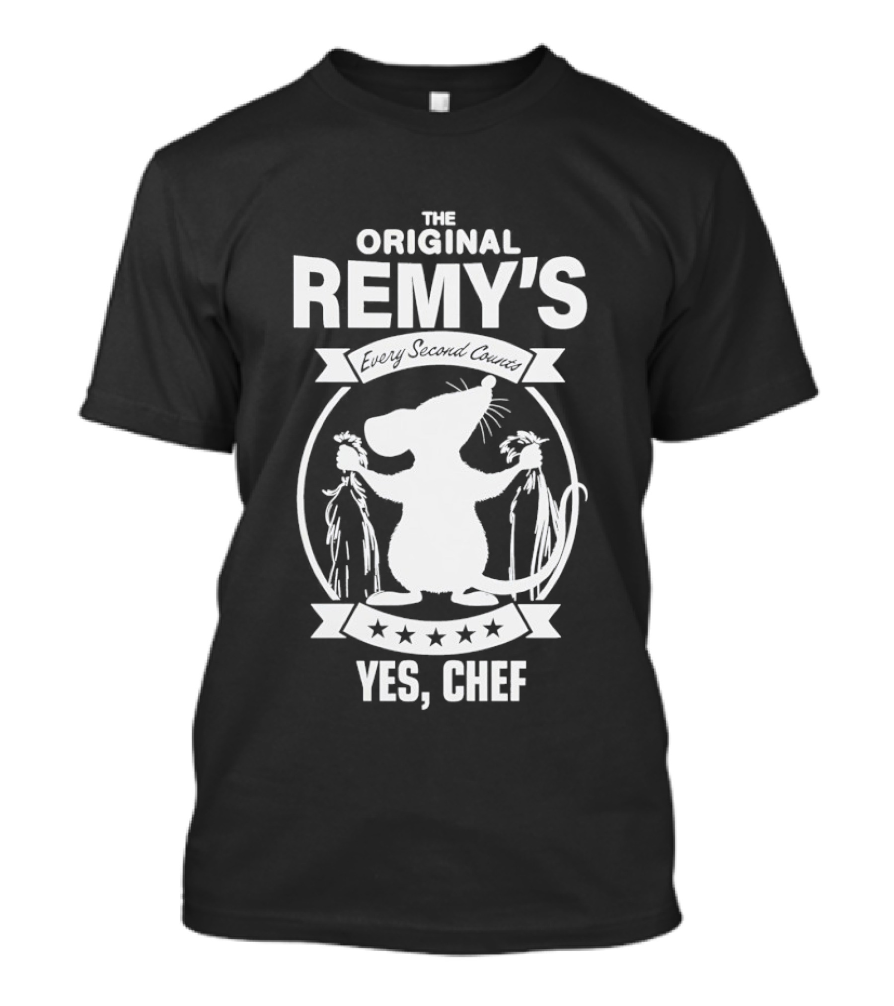 The Original Remy's Every Second Counts Yes Chef Rat T-Shirt