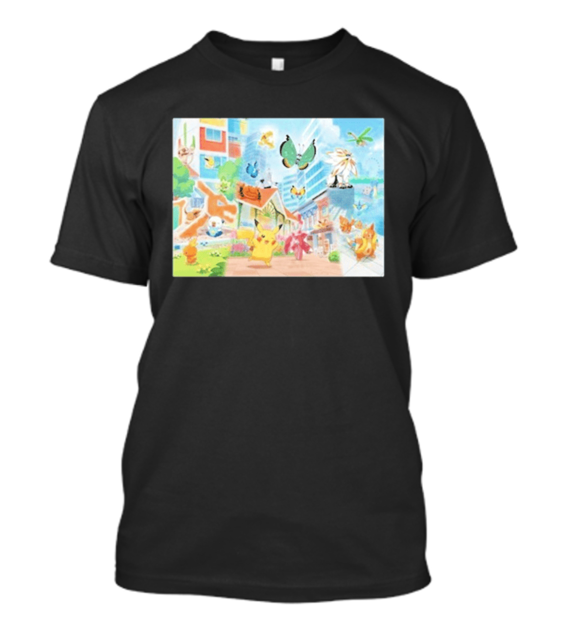 Pokémon Center Singapore July 2026 Pikachu Charizard Celebi Rowlet Oricorio Wingull T-Shirt