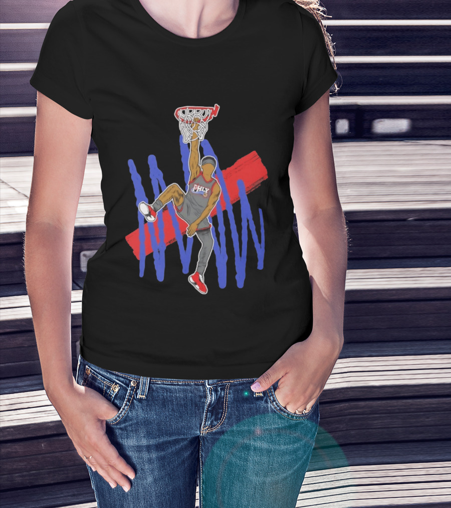 FHLY Basketball Dunk Athlete V J Edgecombe Highlight Action T-Shirt