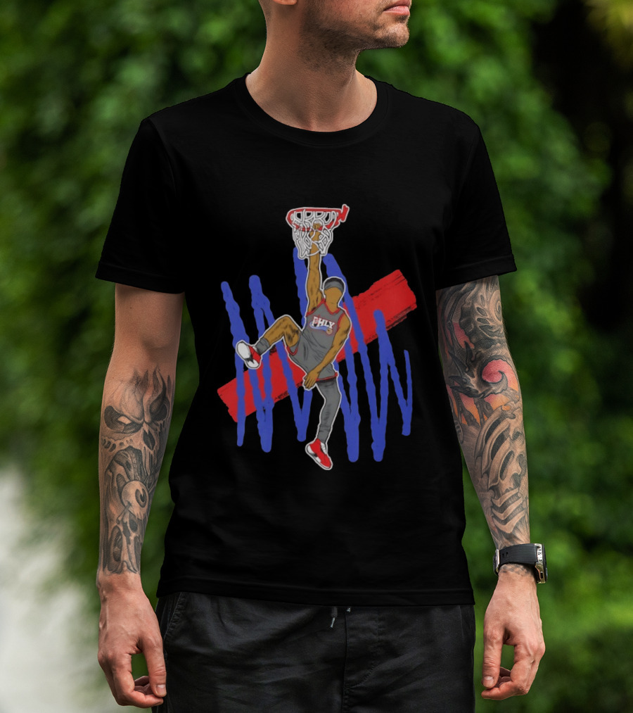 FHLY Basketball Dunk Athlete V J Edgecombe Highlight Action T-Shirt