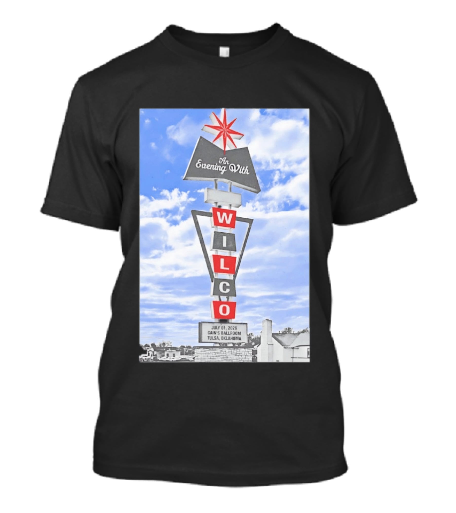 Wilco An Evening With Cain's Ballroom Tulsa Oklahoma July 01 2026 T-Shirt