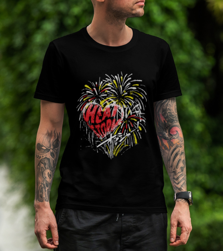 Yuya Uemura Heart Fireworks Pro Wrestling T-Shirt