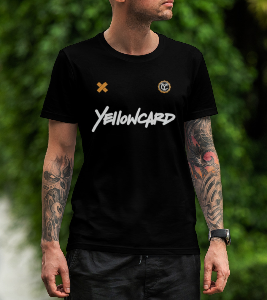 Yellowcard Better Days 26 White Text Band Name X O T-Shirt