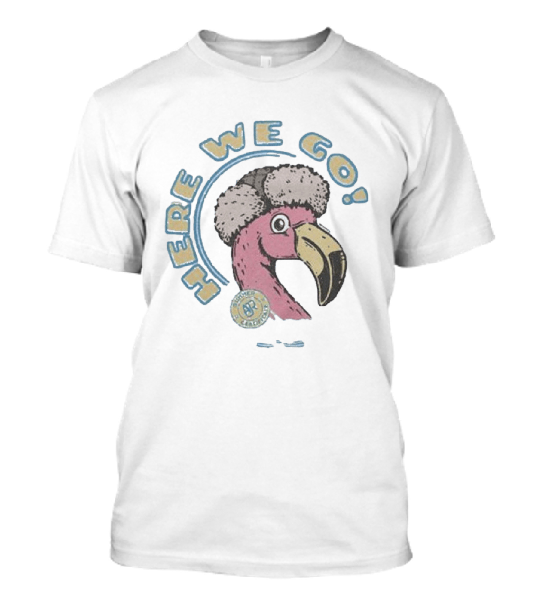 Here We Go Flamingo AJR Brothers Pink Bird Winter Hat T-Shirt
