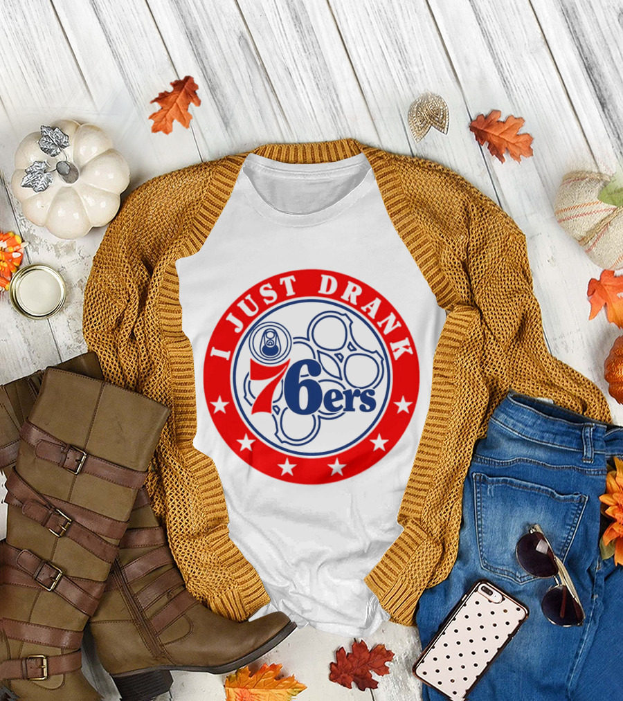Philadelphia 76ers I Just Drank Beer Ring Stars T-Shirt