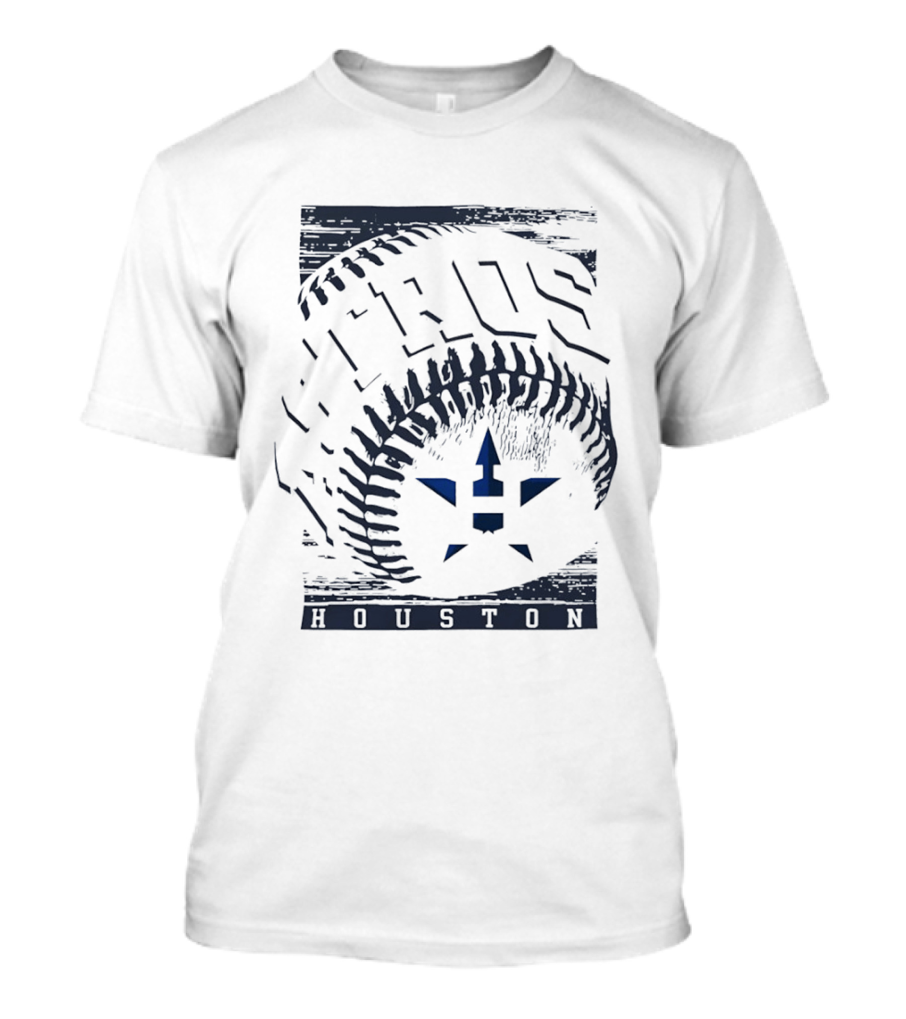 Houston Astros Hros Baseball MLB Team Icon Blue T-Shirt