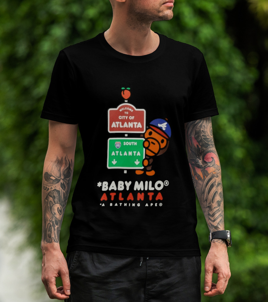 Welcome To City Of Atlanta Baby Milo A Bathing Ape South Atlanta 85 T-Shirt
