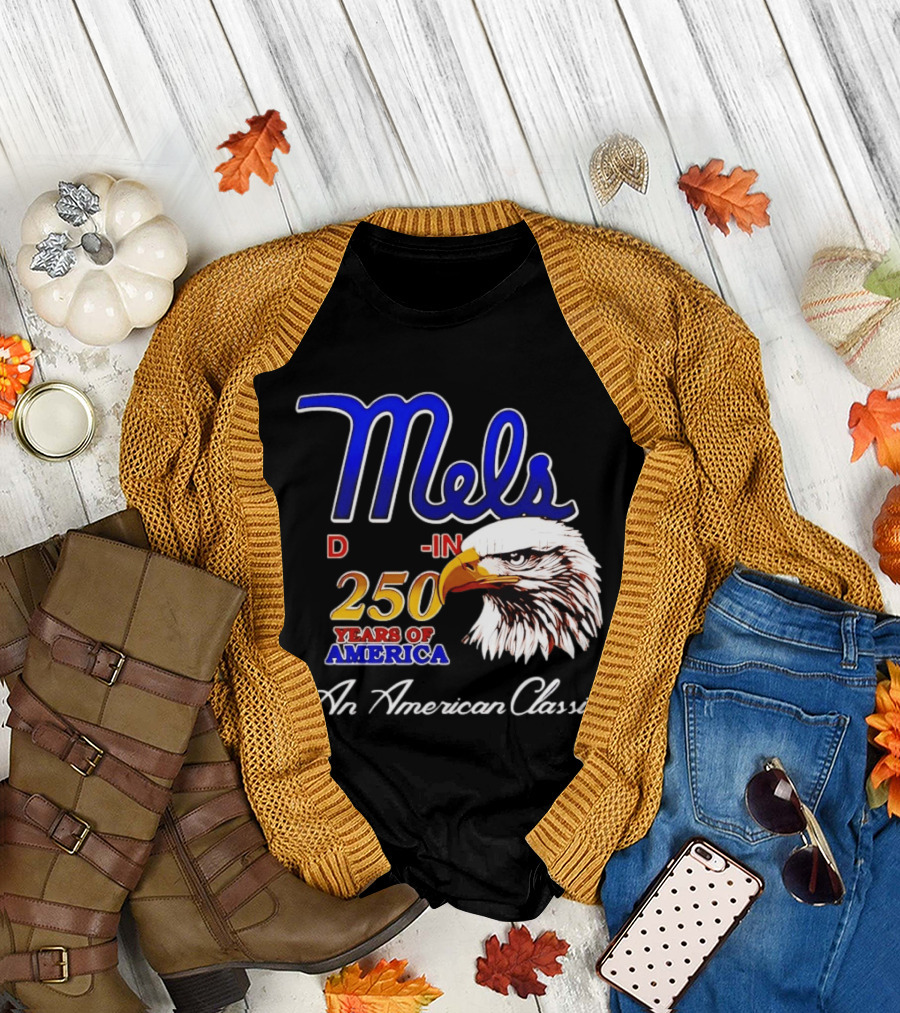 Mel's Drive In 250 Years of America Bald Eagle An American T-Shirt