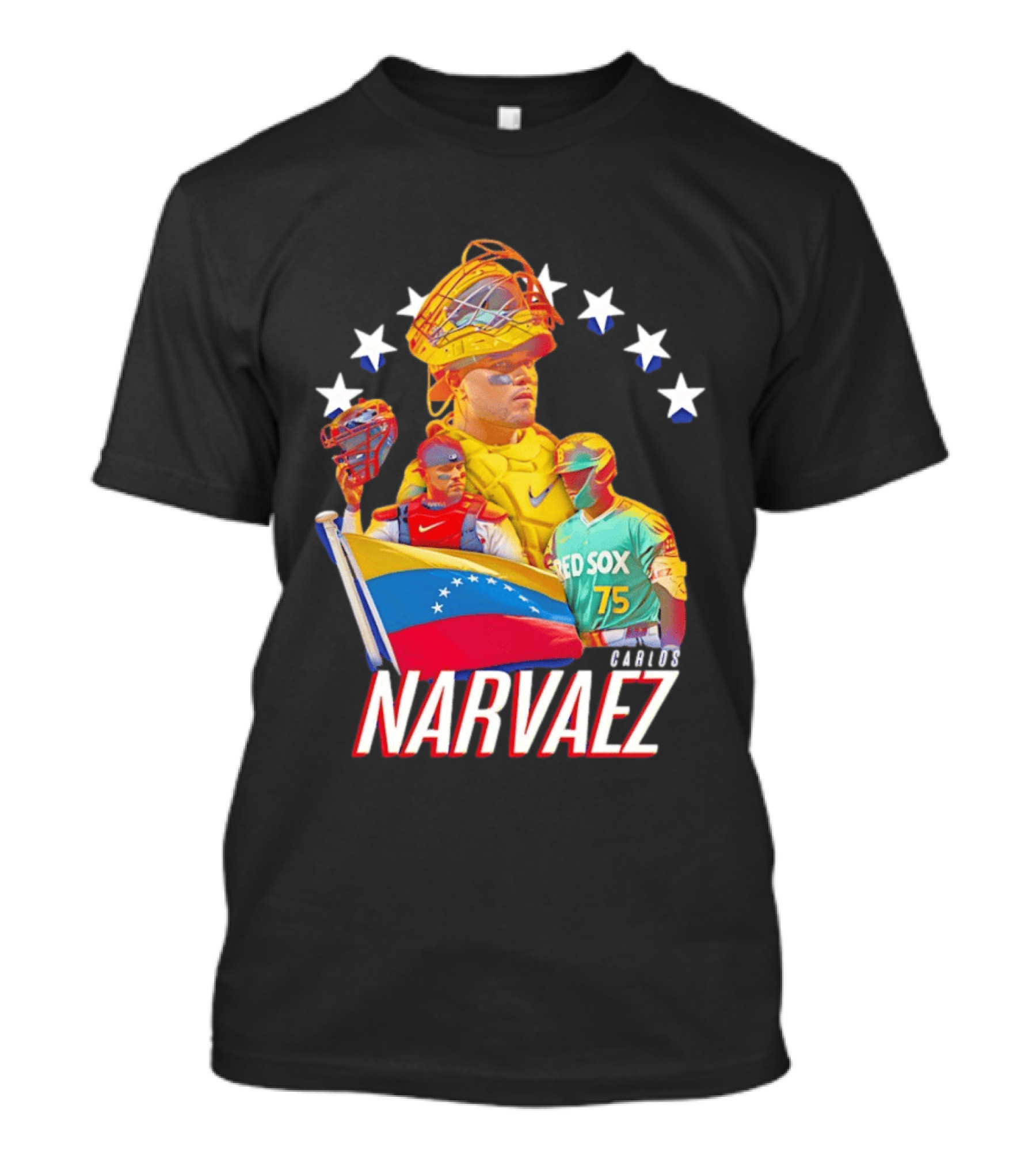 Carlos Narvaez Boston Red Sox Venezuela Catcher 75 T-Shirt