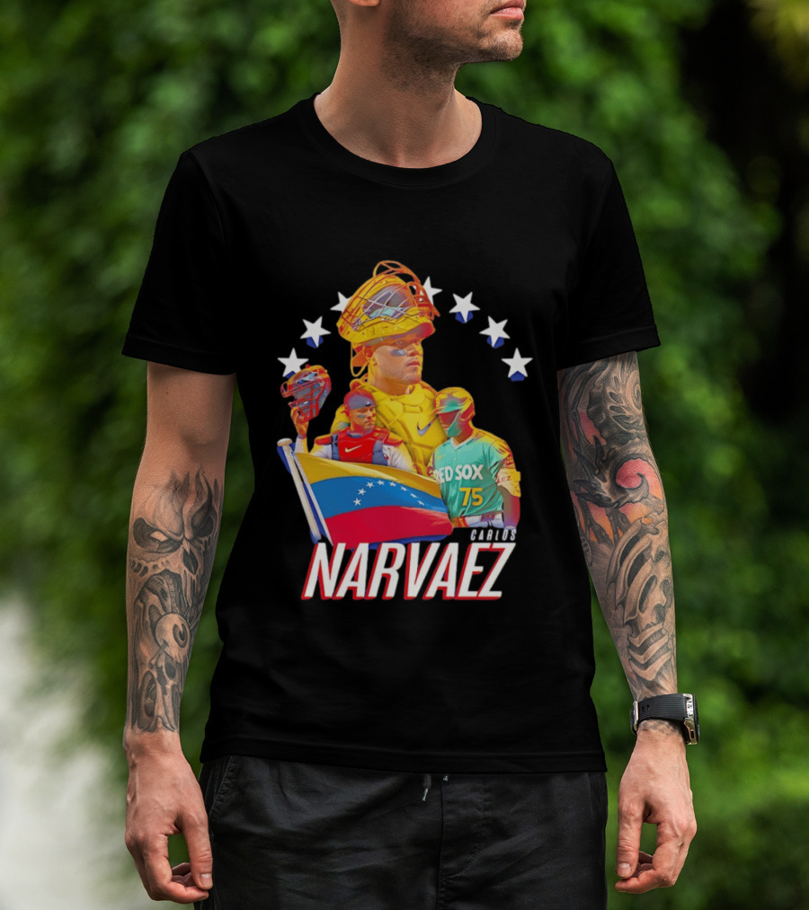 Carlos Narvaez Boston Red Sox Venezuela Catcher 75 T-Shirt