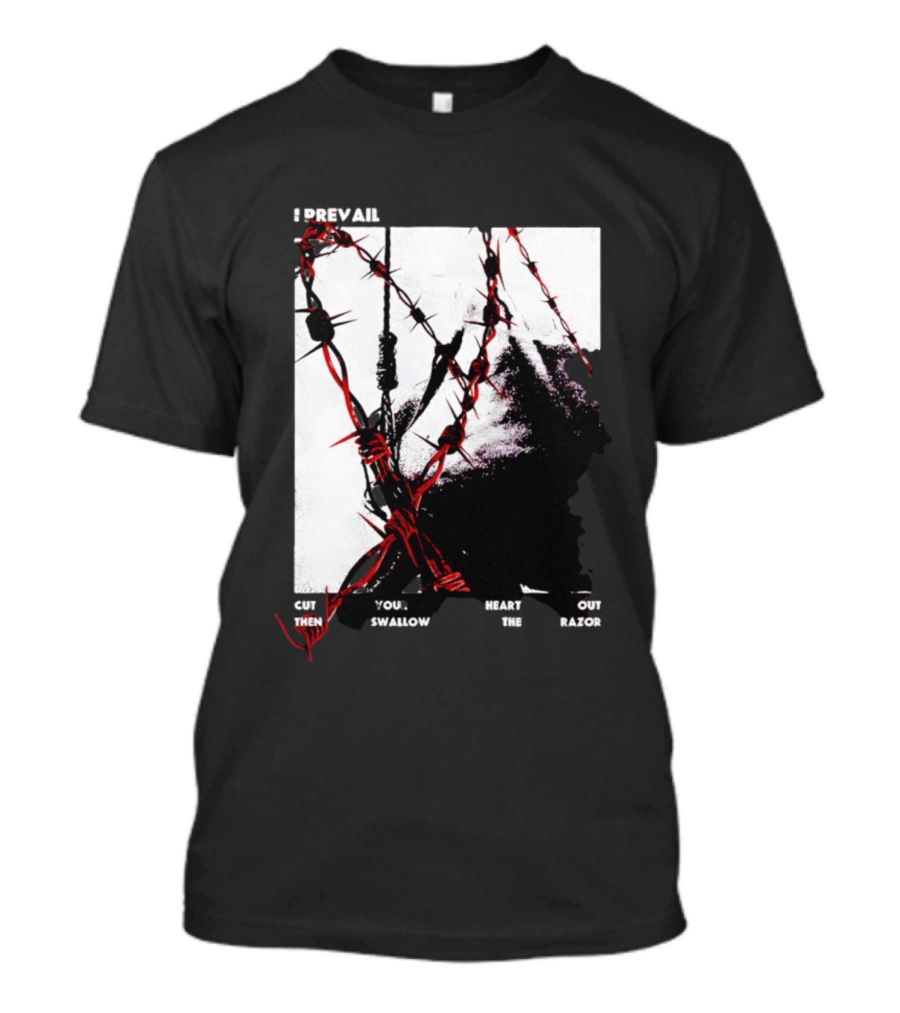 I Prevail Cut Your Heart Out Swallow The Razor Barbed Wire T-Shirt