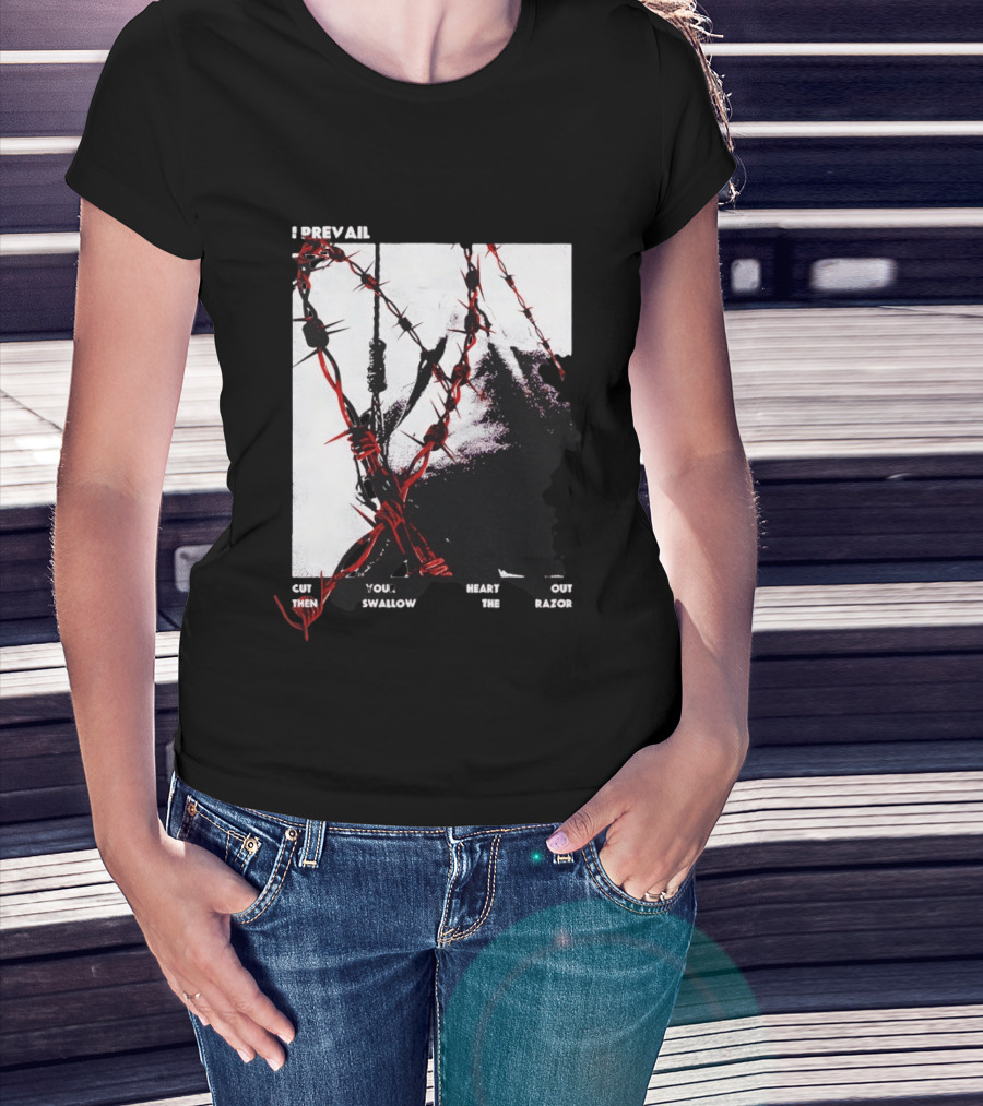 I Prevail Cut Your Heart Out Swallow The Razor Barbed Wire T-Shirt