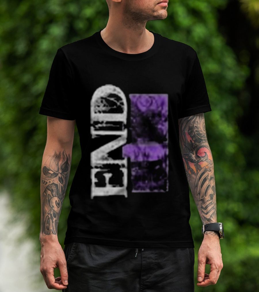 Closed Casket Activities End Victim Purple Black T-Shirt