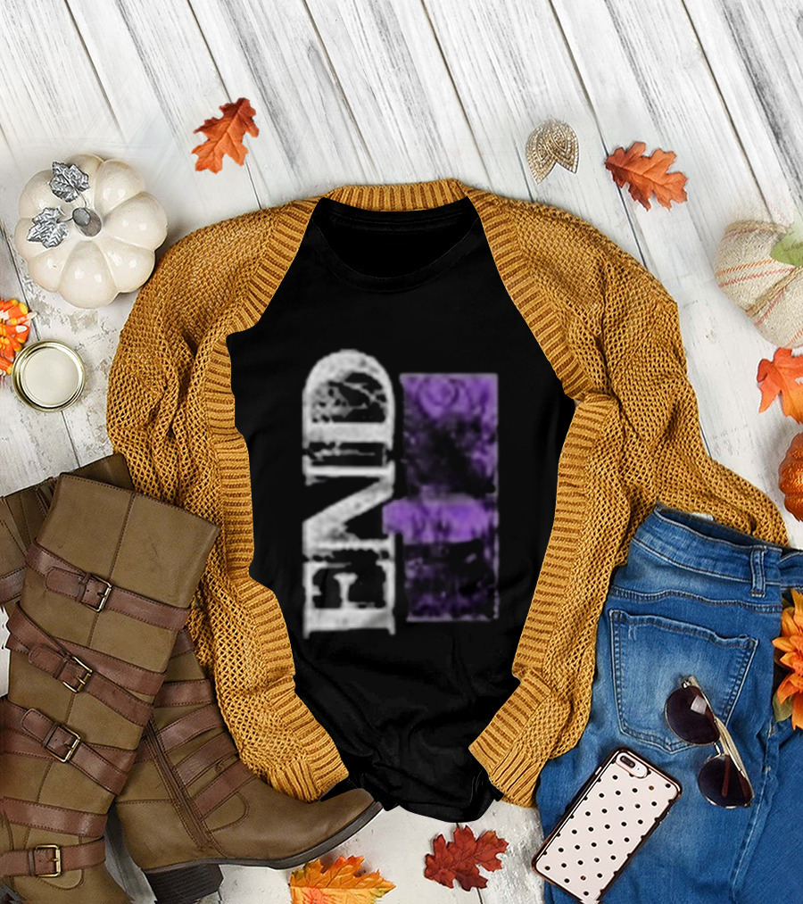 Closed Casket Activities End Victim Purple Black T-Shirt