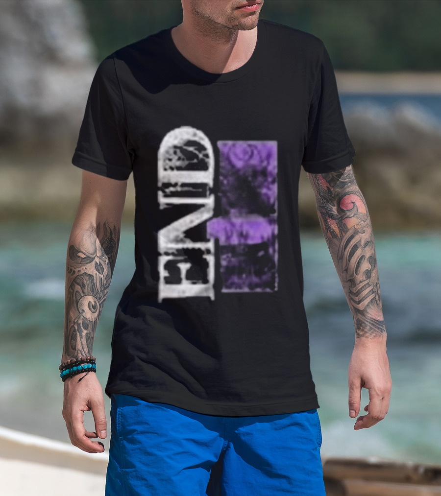 Closed Casket Activities End Victim Purple Black T-Shirt