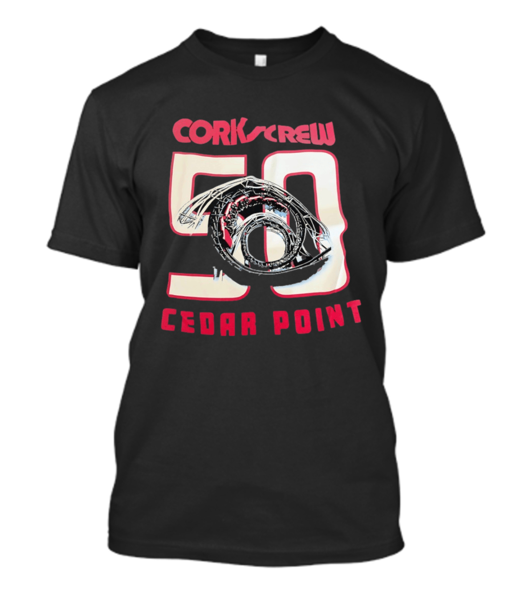Corkscrew 50 Cedar Point Roller Anniversary T-Shirt