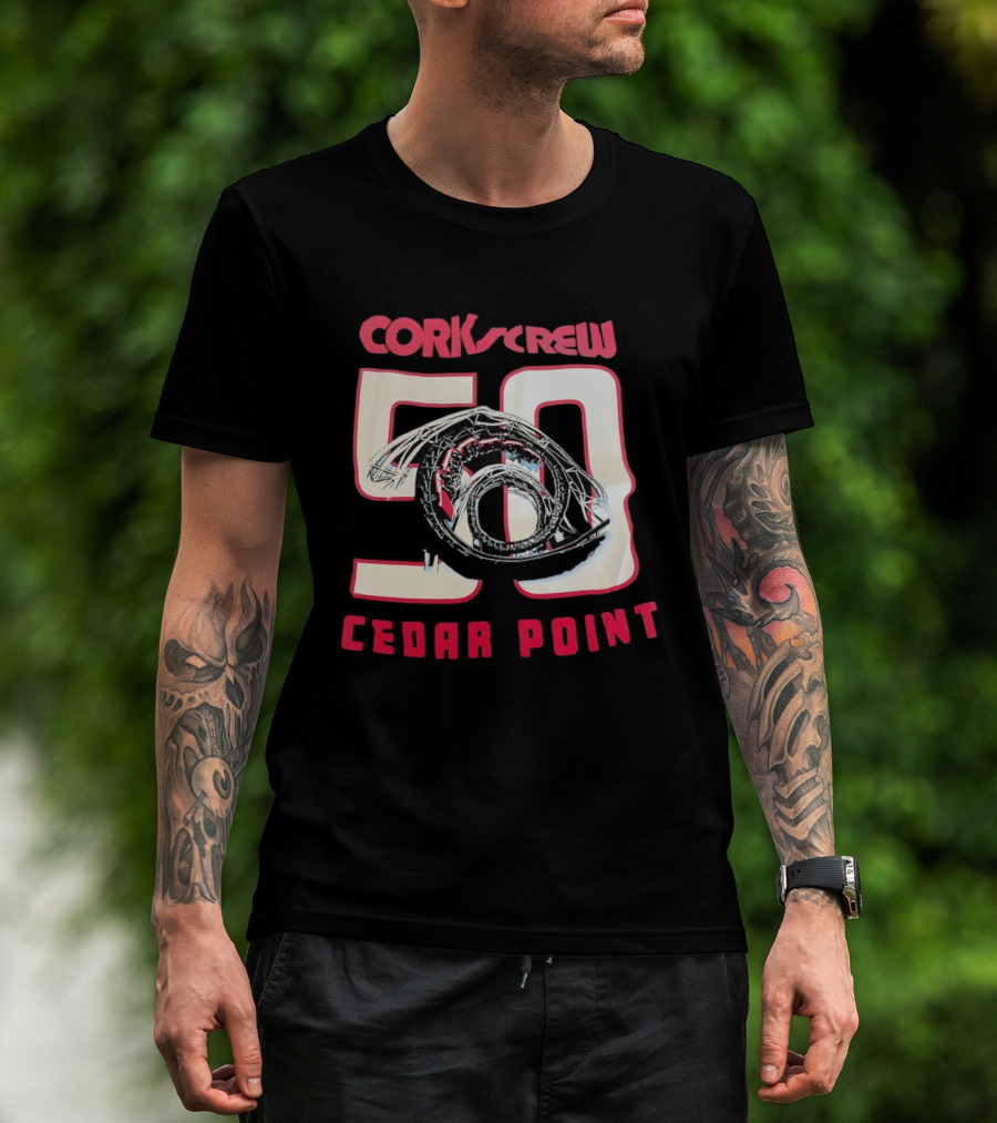 Corkscrew 50 Cedar Point Roller Anniversary T-Shirt