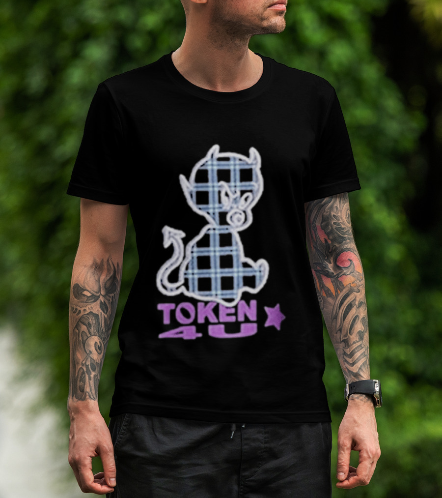 Token NYC Plaid Baby Devil Star T-Shirt