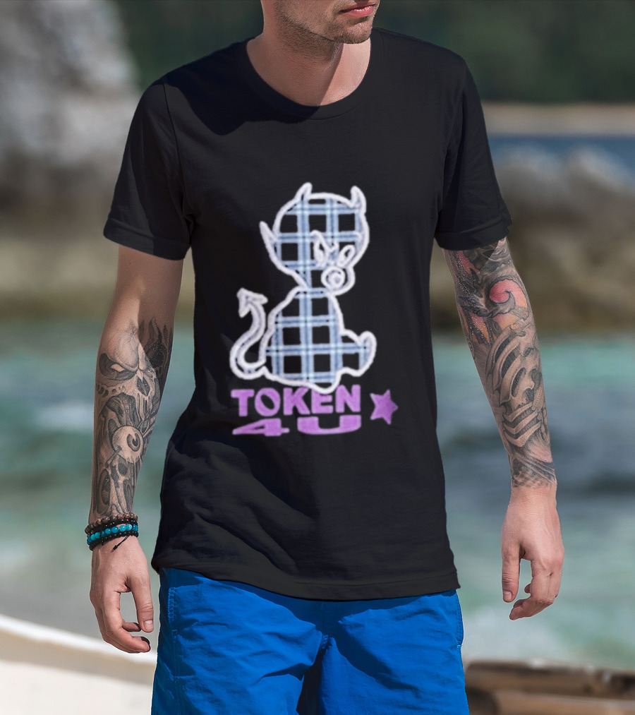 Token NYC Plaid Baby Devil Star T-Shirt