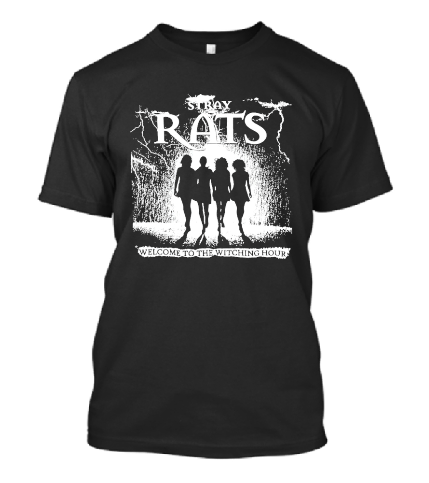 Stray Rats Welcome To The Witching Hour Silhouette Lightning T-Shirt