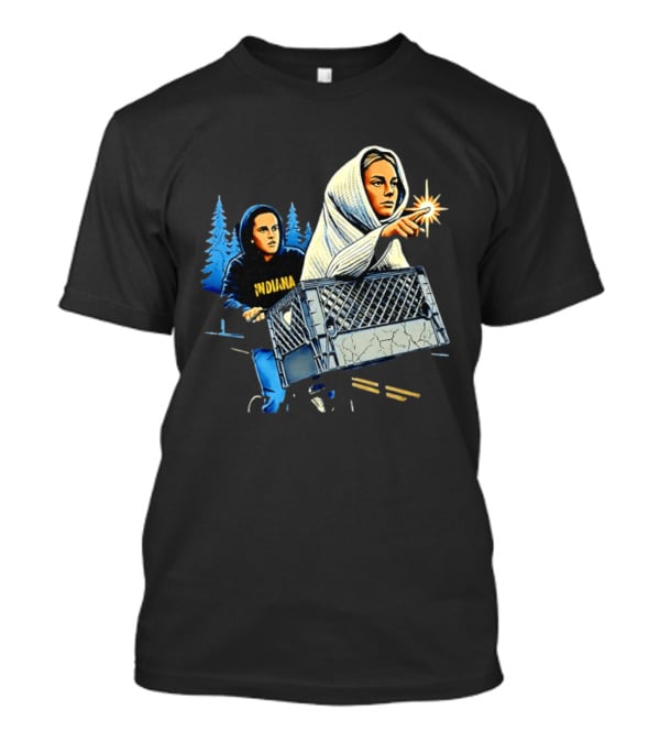 Indiana ET The Extra Terrestrial Bicycle Adventure 80s Movies T-Shirt