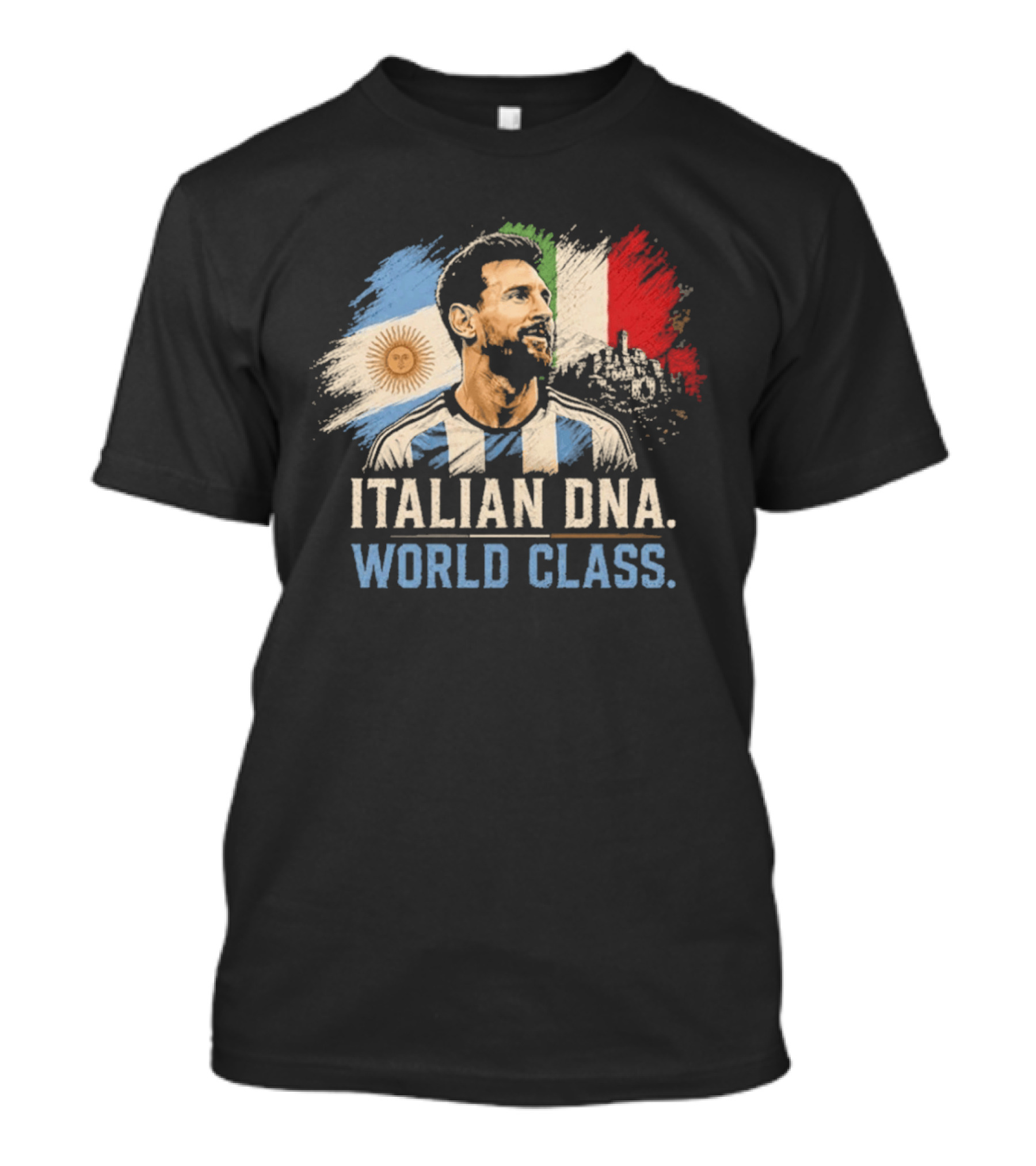 Italian DNA World Class Argentina Flag Soccer Player T-Shirt