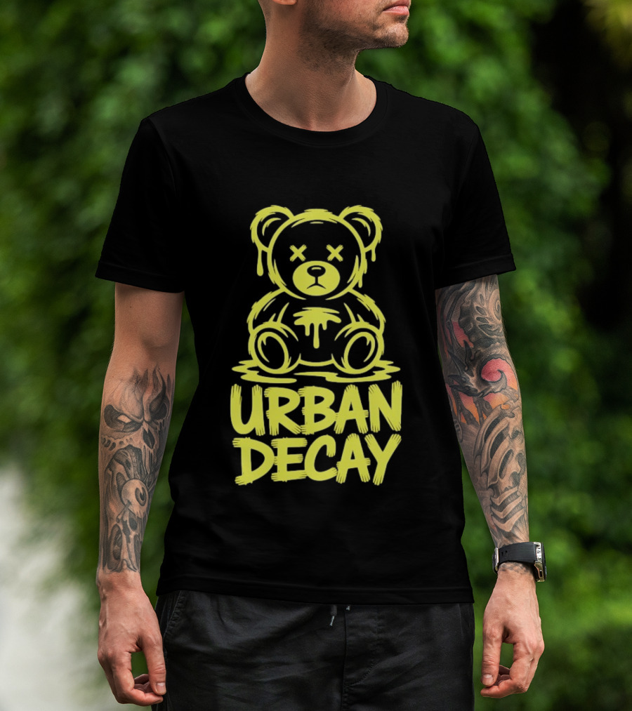 Teddy Bear Urban Decay Dripping Graffiti T-Shirt