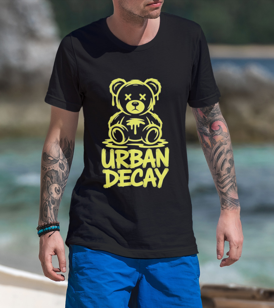 Teddy Bear Urban Decay Dripping Graffiti T-Shirt