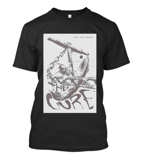 The Cure Gdynia Open'er Festival July 3 2026 Chained Figure Concert T-Shirt