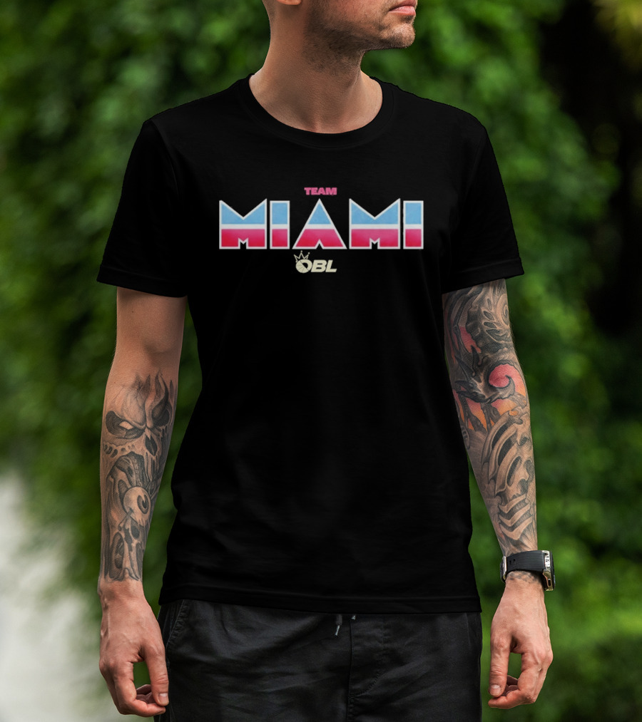 Tim Hardaway Sr Team Miami OBL Miami Heat T-Shirt