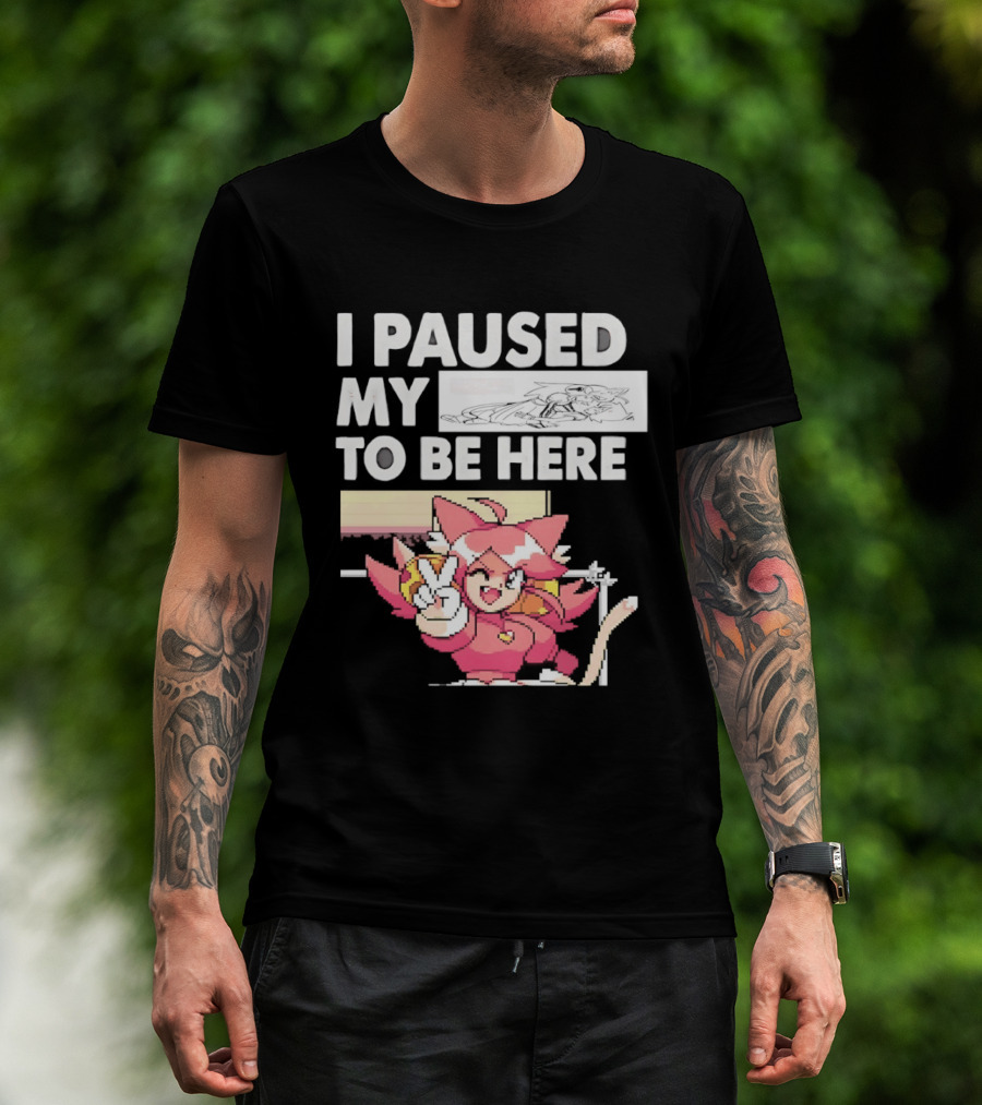 I Paused My Game To Be Here Mad Mew Mew Undertale Anime Girls T-Shirt