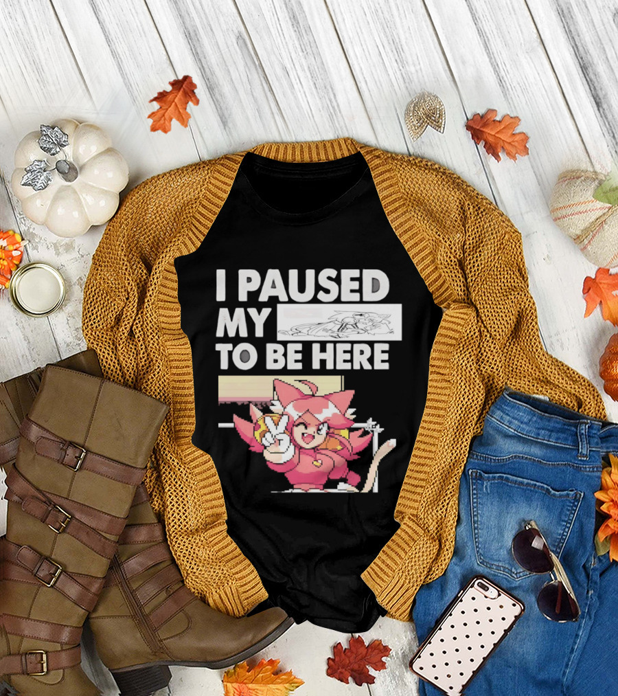 I Paused My Game to Be Here Mad Mew Mew Undertale Anime Girls T-Shirt