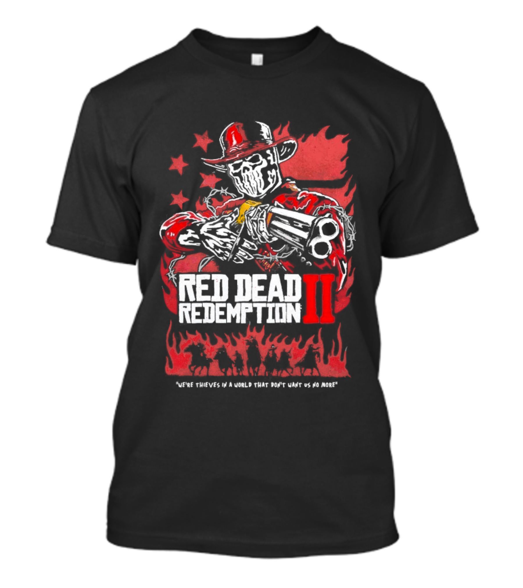 Red Dead Redemption II We're Thieves In A World That Don't Want Us No More Arthur Morgan Cowboy T-Shirt
