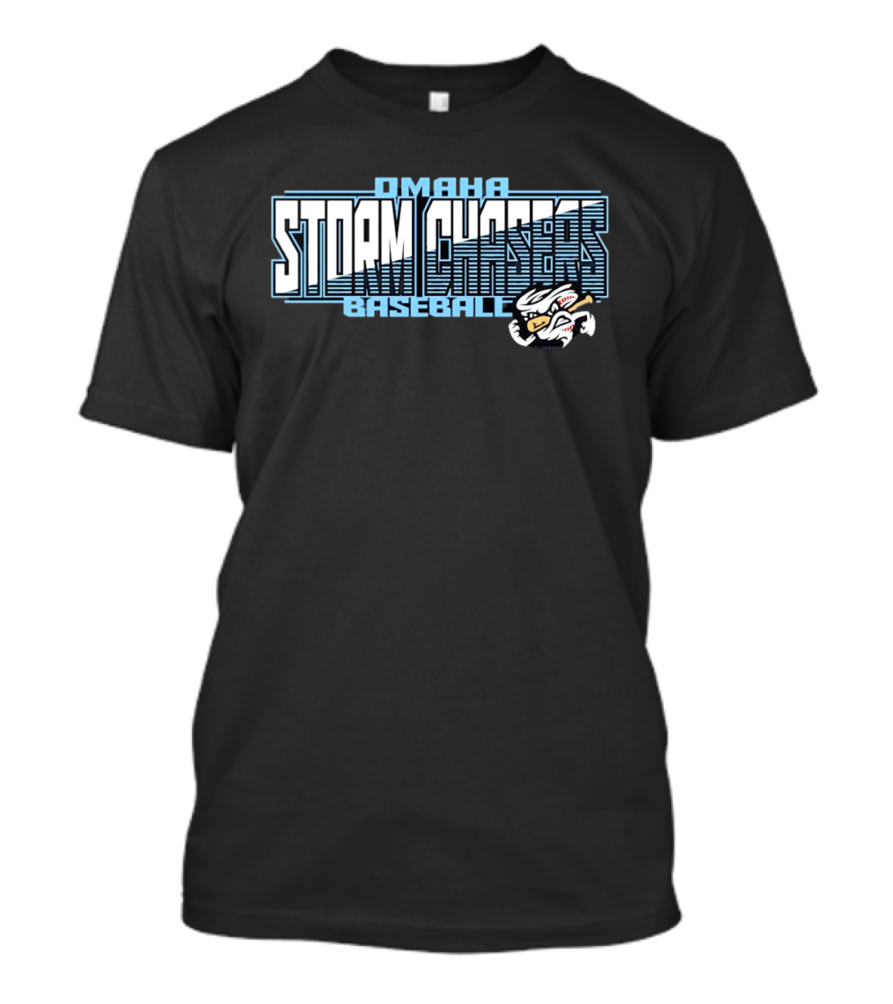 Omaha Storm Chasers Baseball Wordmark With Team T-Shirt