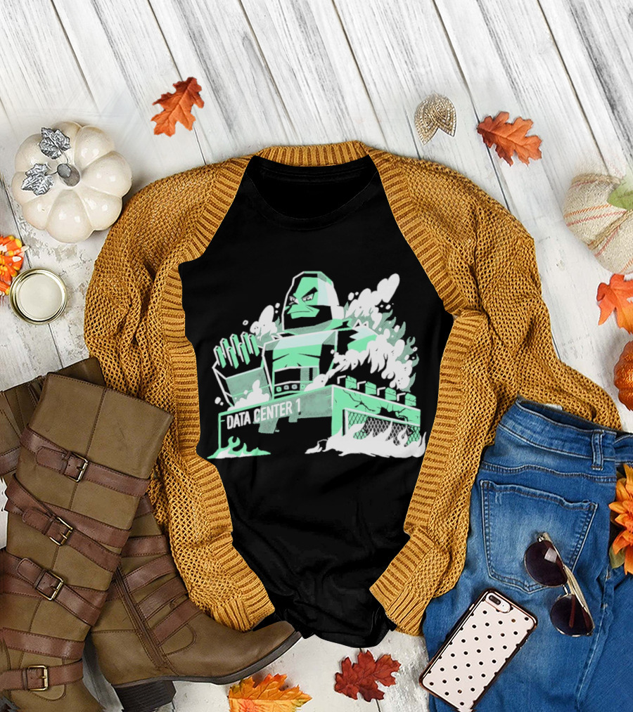 Data Center 1 Final Fantasy Avalanche AI Block Robot T-Shirt