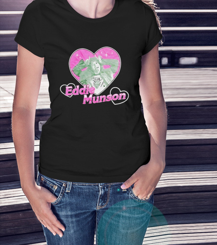 Eddie Munson Hellfire Club Heart Frame Stranger Things T-Shirt