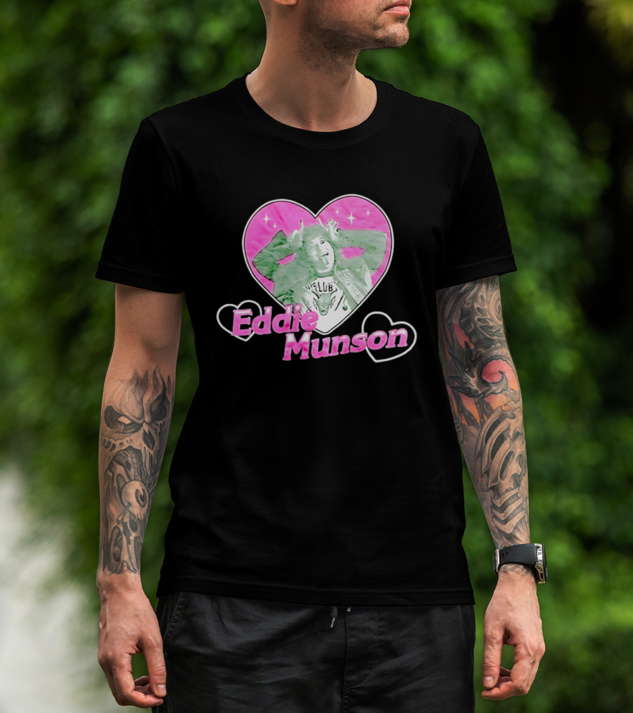 Eddie Munson Hellfire Club Heart Frame Stranger Things T-Shirt