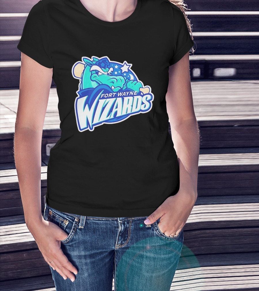Fort Wayne Wizards Crocodile Logo Minor League Baseball Team T-Shirt