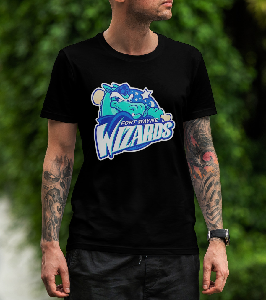 Fort Wayne Wizards Crocodile Logo Minor League Baseball Team T-Shirt