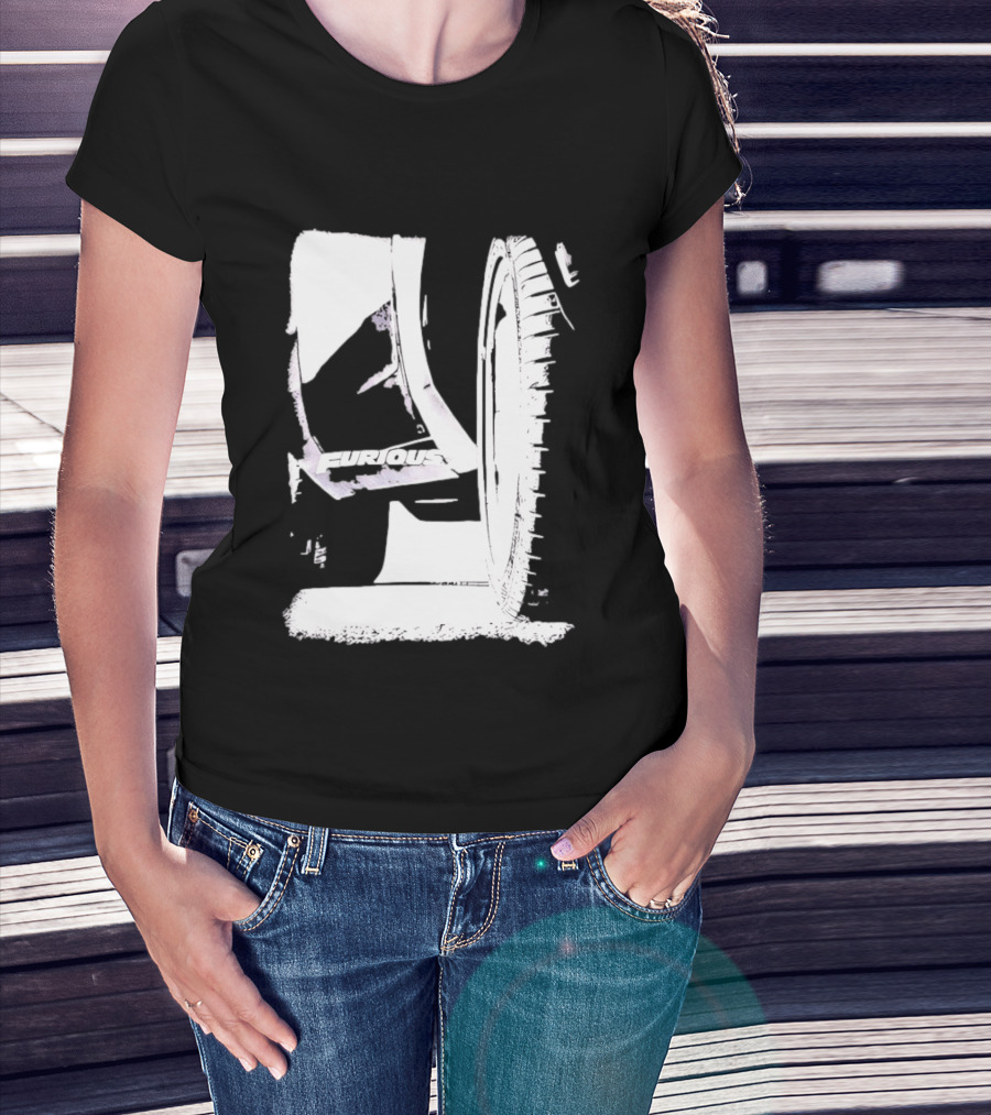 Furious 7 Universal City Studios Film Franchise Automotive Wheel Tire Rim T-Shirt