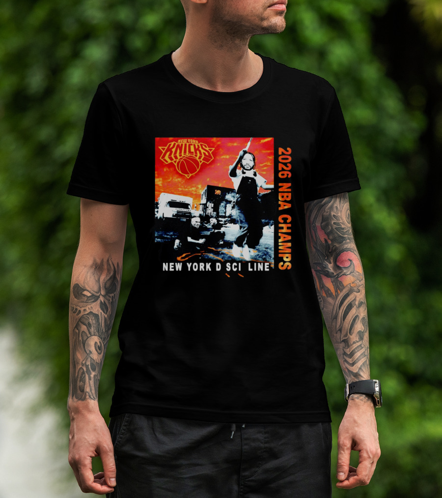 New York Knicks 2026 NBA Champs New York Discipline Rap Album T-Shirt
