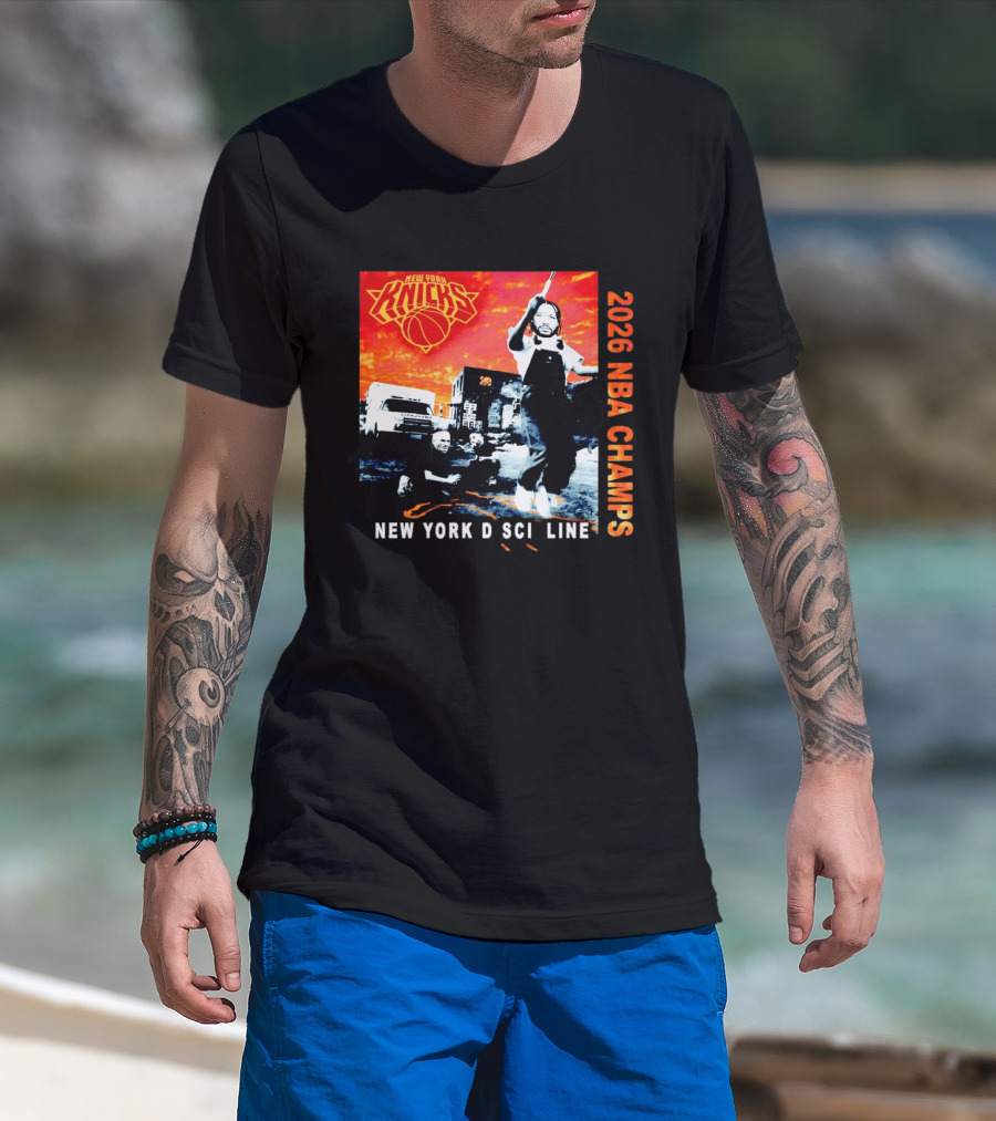 New York Knicks 2026 NBA Champs New York Discipline Rap Album T-Shirt