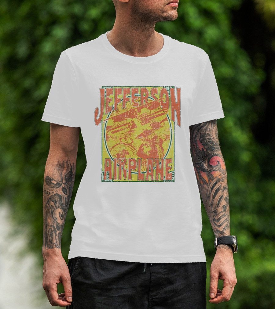 Jefferson Airplane Distressed Vintage Band Art Psychedelic 60s T-Shirt