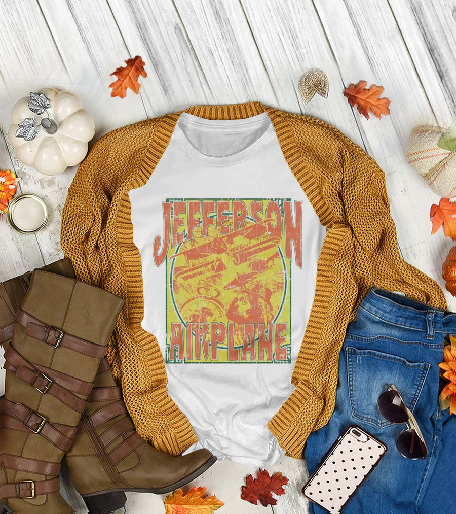 Jefferson Airplane Distressed Vintage Band Art Psychedelic 60s T-Shirt