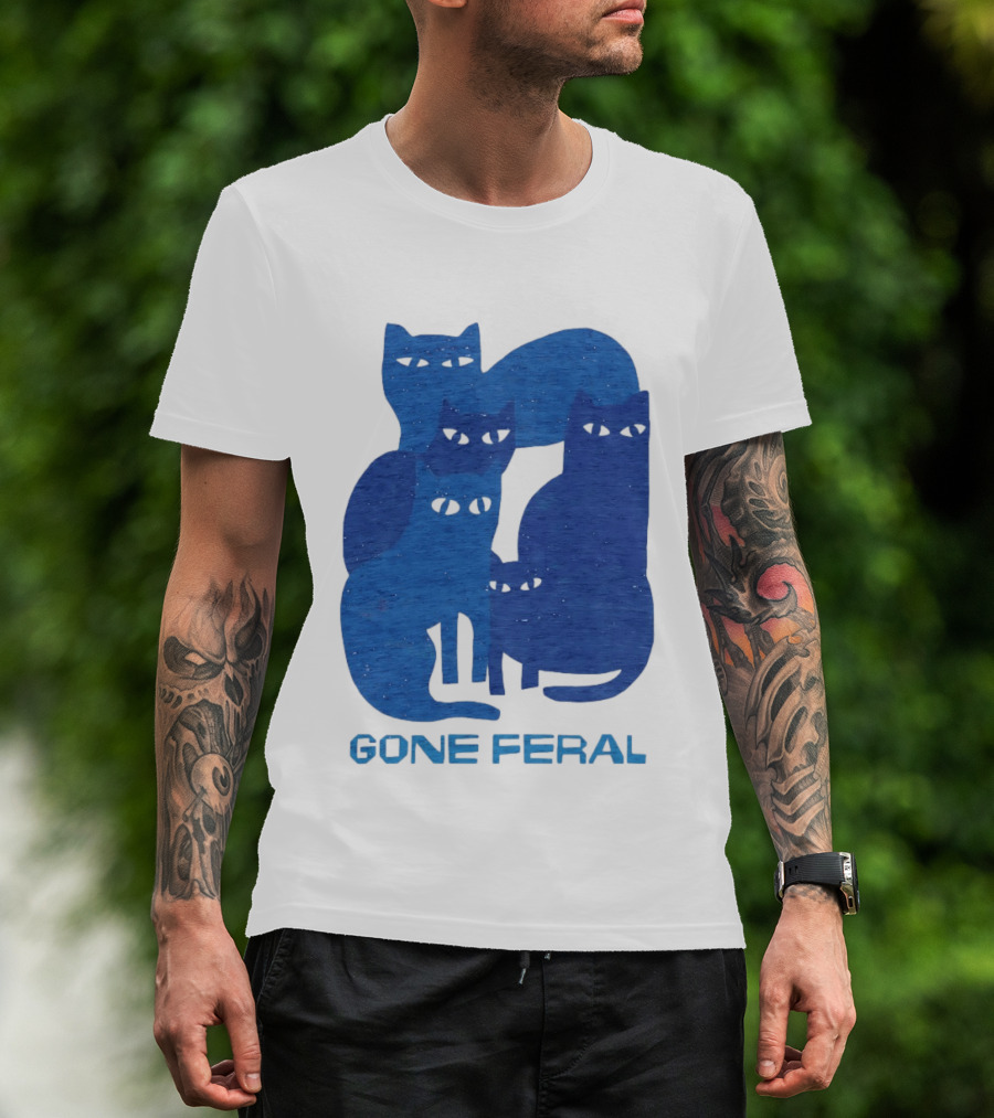 Gone Feral Cats Group T-Shirt