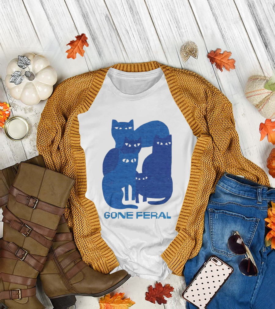 Gone Feral Cats Group T-Shirt