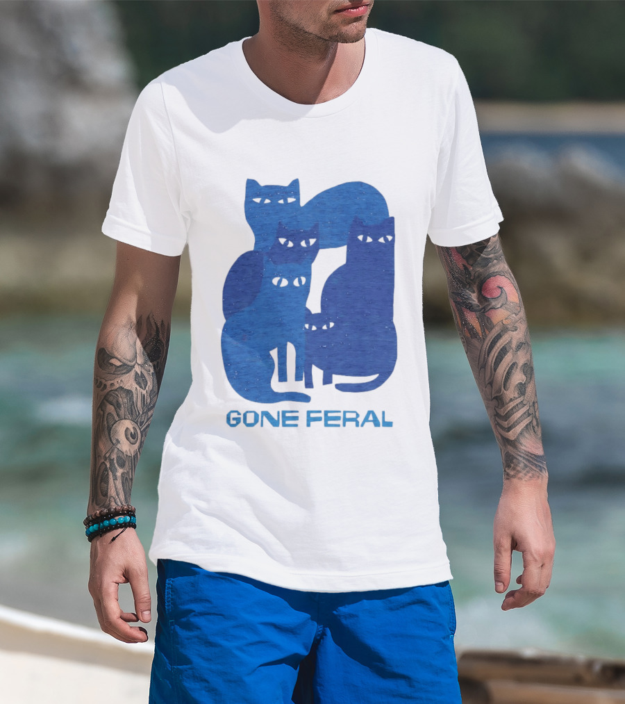 Gone Feral Cats Group T-Shirt
