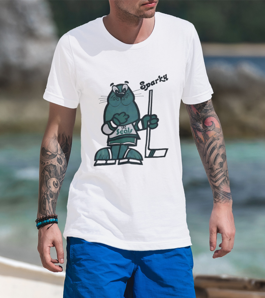 Sparky Seals Hockey Team California Golden Seals T-Shirt