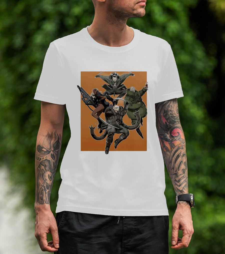 Metal Solid Hideo Kojima Characters T-Shirt